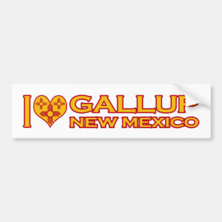 Autocollant De Voiture J'aime Gallup, nanomètre