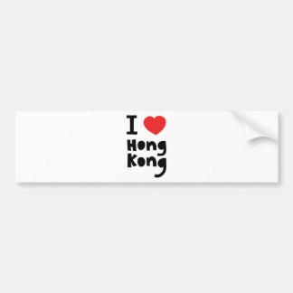 Autocollant De Voiture J'aime Hong Kong