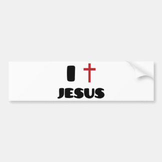 Autocollant De Voiture J'aime Jésus