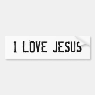 AUTOCOLLANT DE VOITURE J'AIME JÉSUS