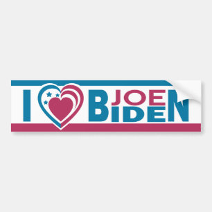Autocollant De Voiture J'aime Joe Biden