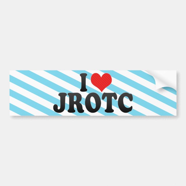 Autocollant De Voiture J'aime JROTC (Devant)