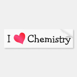 Autocollant De Voiture J'aime la chimie