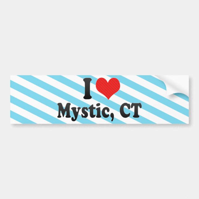 Autocollant De Voiture J'aime la mystique, CT (Devant)