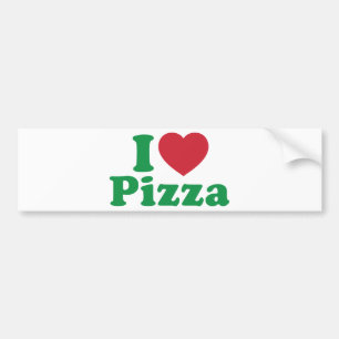 Autocollant De Voiture J'aime la pizza