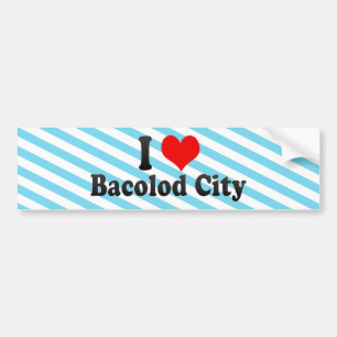 Autocollant De Voiture J'aime la ville de Bacolod, Philippines