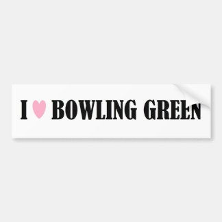 Autocollant De Voiture J'aime l'adhésif pour pare-chocs de Bowling Green