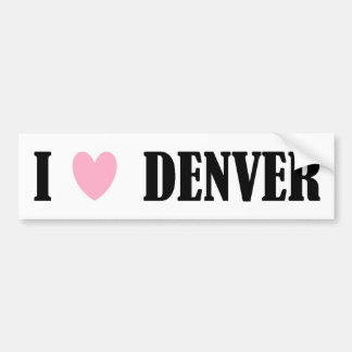Autocollant De Voiture J'aime l'adhésif pour pare-chocs de Denver