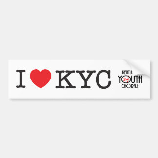 Autocollant De Voiture J'aime l'adhésif pour pare-chocs de KYC