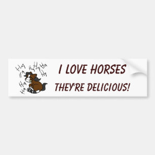 Autocollant De Voiture J'AIME l'adhésif pour pare-chocs des CHEVAUX #2