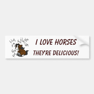 Autocollant De Voiture J'AIME l'adhésif pour pare-chocs des CHEVAUX #2
