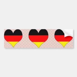 Autocollant De Voiture J'aime l'Allemagne