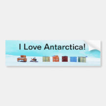 J'Aime L'Antarctique ! Auto-collants pour voiture