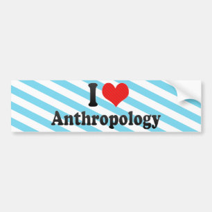 Autocollant De Voiture J'aime l'anthropologie