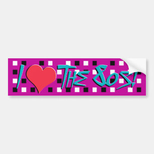 Autocollant De Voiture J'Aime L'Autocollant Bumper Des Années 80