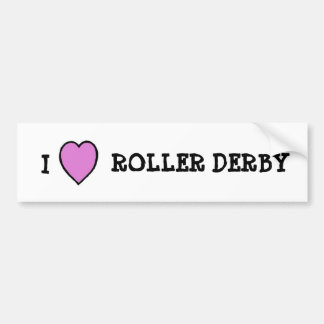 Autocollant De Voiture J'aime l'autocollant de Derby de rouleau