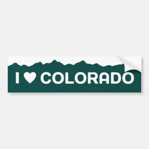 Autocollant De Voiture J'aime l'autocollant du Colorado