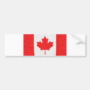 Autocollant De Voiture J'aime le Canada ! Conception canadienne de regard
