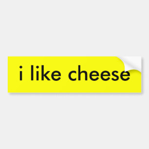 Autocollant De Voiture j'aime le fromage