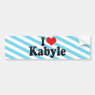 Autocollant De Voiture J'aime le Kabyle