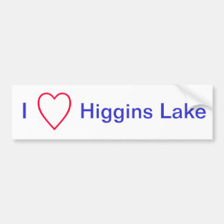 Autocollant De Voiture J'aime le lac Higgins