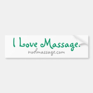Autocollant De Voiture J'aime le massage ! Adhésif pour pare-chocs