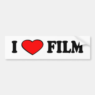 Autocollant De Voiture j'aime le pare-chocs de film