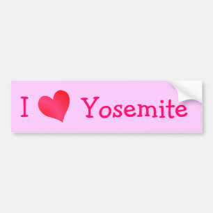 Autocollant De Voiture J'Aime Le Yosemite