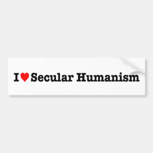 AUTOCOLLANT DE VOITURE "J'AIME L'HUMANISME LAÏQUE"