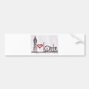 Autocollant De Voiture J'aime Londres