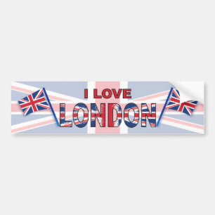 Autocollant De Voiture J'aime Londres