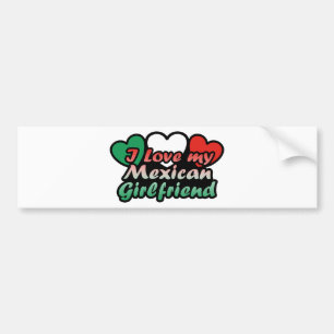 Autocollant De Voiture J'Aime Ma Fille Mexicaine