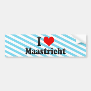 Autocollant De Voiture J'aime Maastricht, Pays-Bas