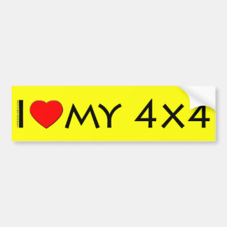 Autocollant De Voiture J'aime mon adhésif pour pare-chocs 4x4