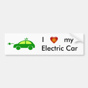 Autocollant De Voiture J'aime mon adhésif pour pare-chocs de voiture