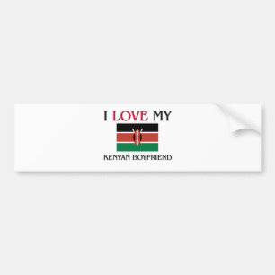 Autocollant De Voiture J'aime mon ami kenyan