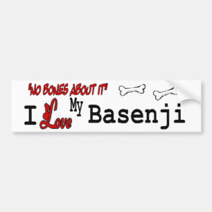 Autocollant De Voiture J'Aime Mon Basenji