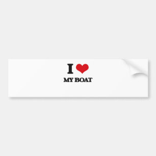 Autocollant De Voiture J'aime mon bateau