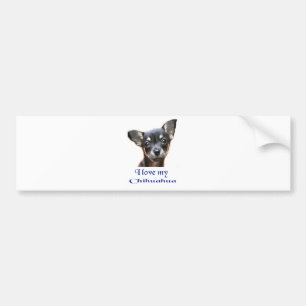 Autocollant De Voiture J'aime mon chien