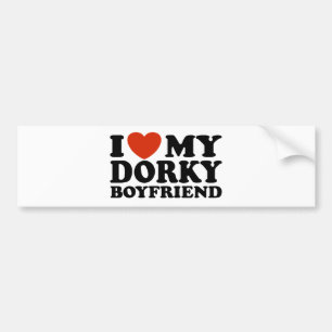 Autocollant De Voiture J'Aime Mon Daurky Boyfriend