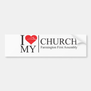 Autocollant De Voiture J'aime mon église