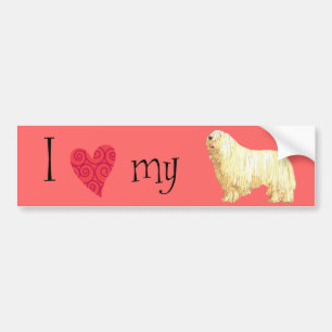 Autocollant De Voiture J'aime mon Komondor