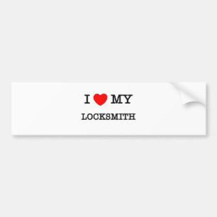 Autocollant De Voiture J'aime mon SERRURIER
