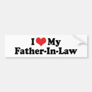 Autocollant De Voiture J'Aime Mon Sticker Bumper De Belle-Père