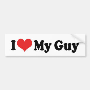 Autocollant De Voiture J'Aime Mon Sticker Bumper Guy