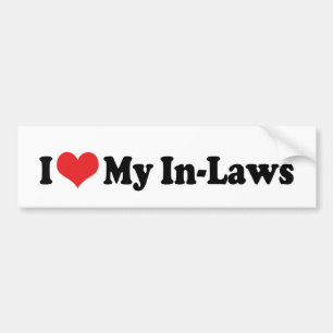 Autocollant De Voiture J'Aime Mon Sticker De Bumper En Lois