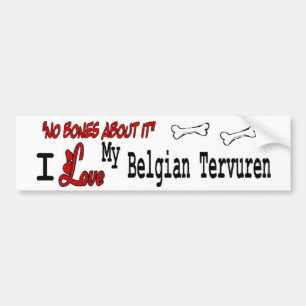 Autocollant De Voiture J'Aime Mon Tervuren Belge