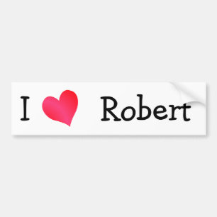 Autocollant De Voiture J'aime Robert