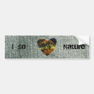 Autocollant De Voiture J'aime tellement la nature