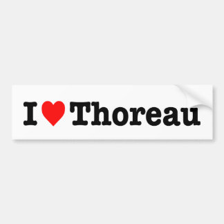 AUTOCOLLANT DE VOITURE "J'AIME THOREAU "